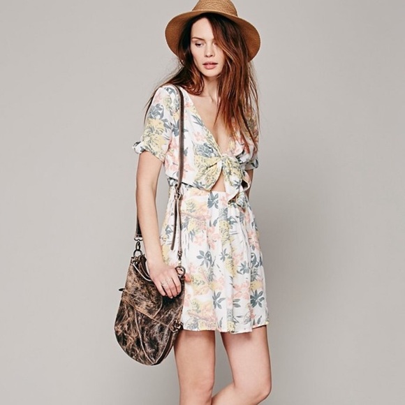 ⚡️Host Pick⚡️Free People Floral Tie up dress - Picture 7 of 8